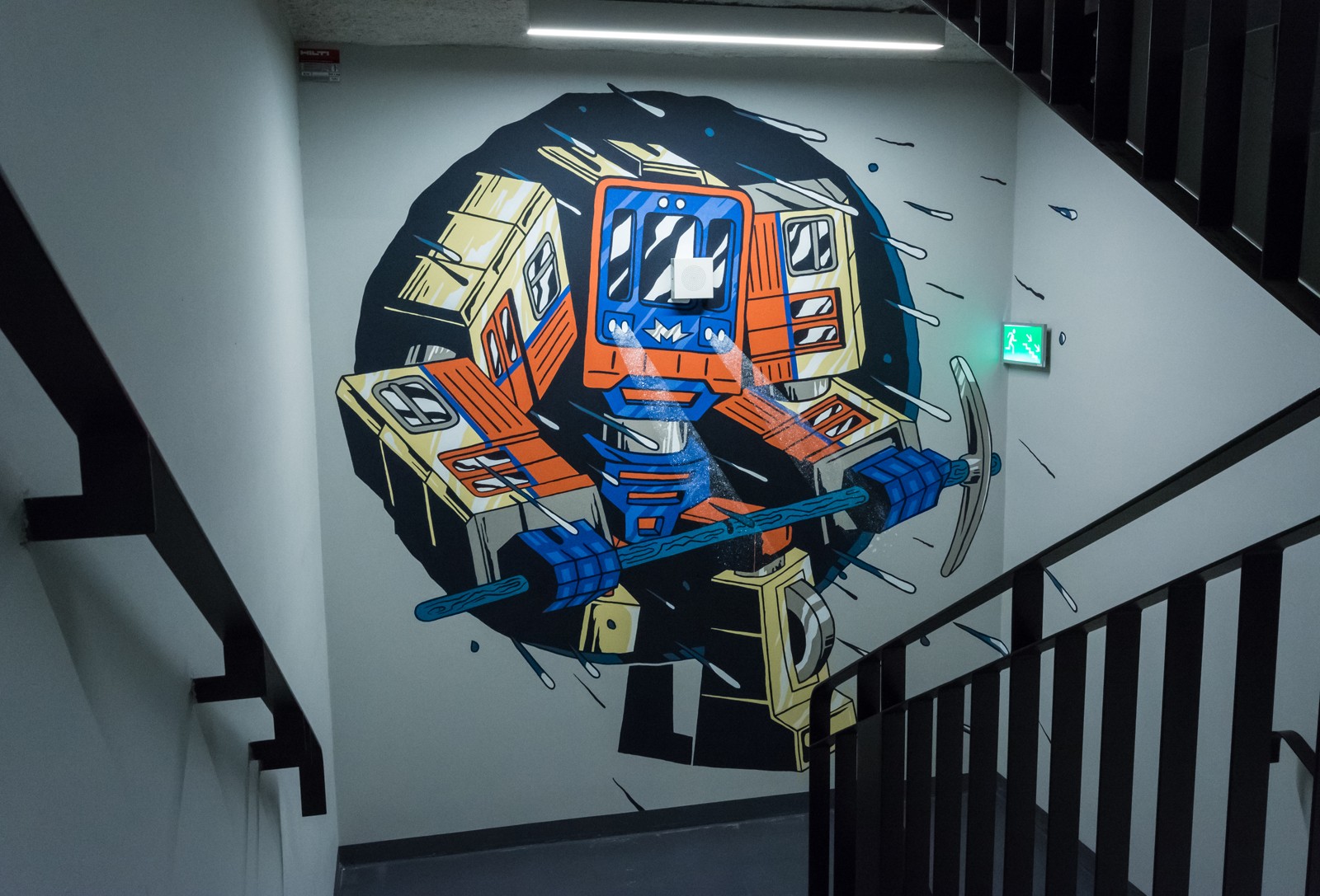 A project by a polish artist painted for Deloitte inside the Q22 building | Malowanie na zlecenie Deloitte | Portfolio
