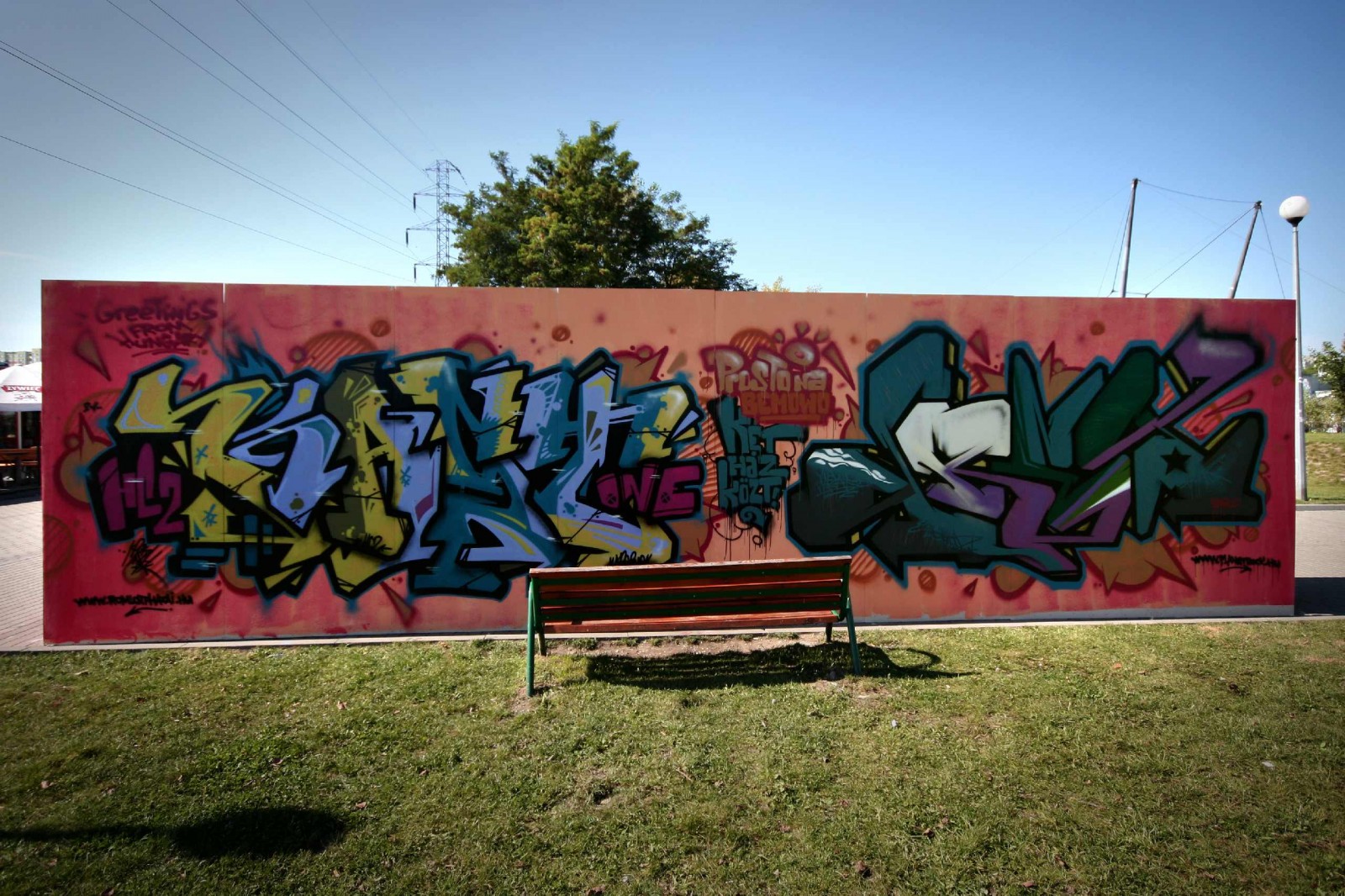 Graffiti gemalt am Jam Prosto im Stadteil Bemowo | Graffiti Jam Prosto | Backstage