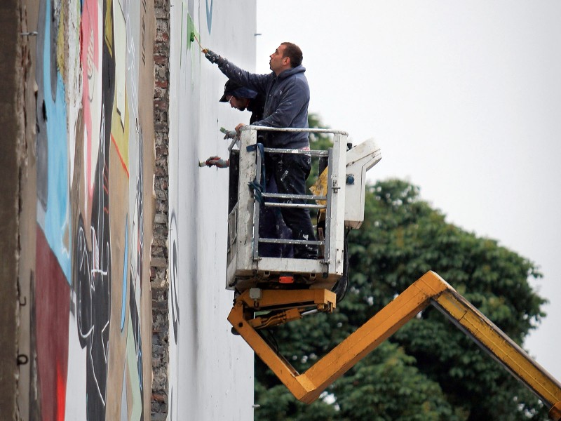 Painting Frugo advertisement - Cracow Karmelicka street | Fruit of culture | Portfolio