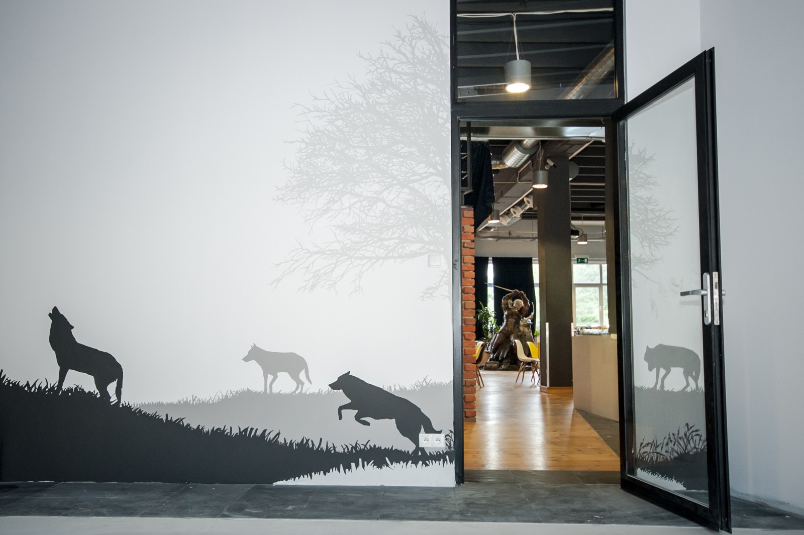 Wall painting with The Witcher game motives in Warsaw | The Witcher | Portfolio