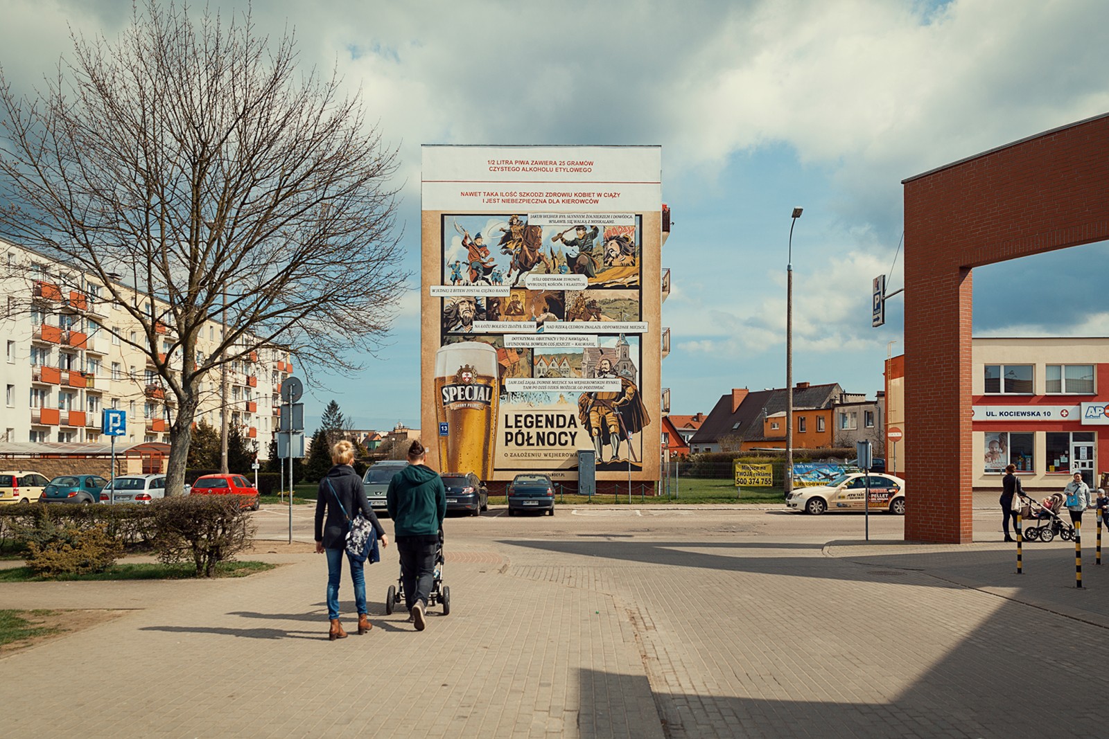 Mural in Wejherowo in a Northern Legends advertising campaign for Specjal beer brand | Specjal - Legenda Północy | Portfolio