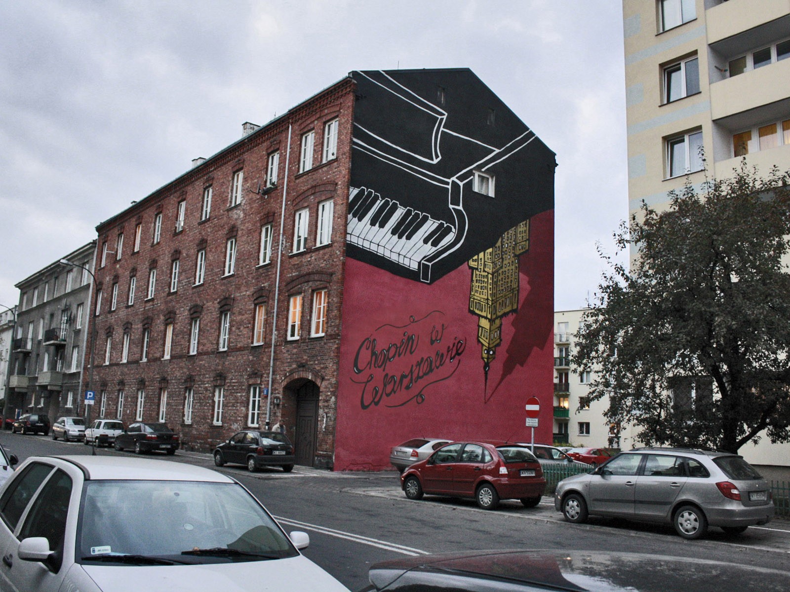 Wettbewerb-Mural Chopin in Warschau - Gornoslaska Straße Warschau Powisle | Frédéric in Warschau | Portfolio