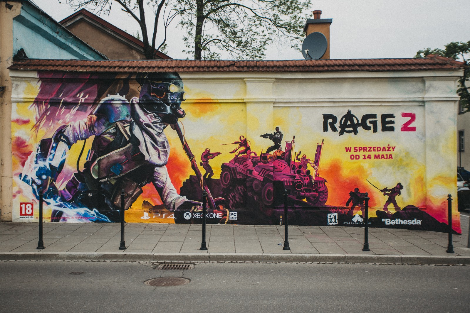 Mural of game Rage 2nd in Krakow at the 21 Gazowa street | Rage 2 | Portfolio