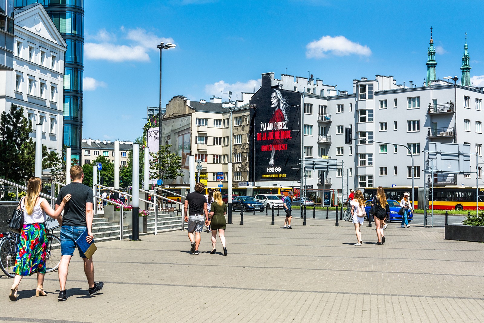Mural reklamowy HBO GO Opowieść podręcznej ul. Jaworzyńska 9 Warszawa | Opowieść podręcznej | Portfolio