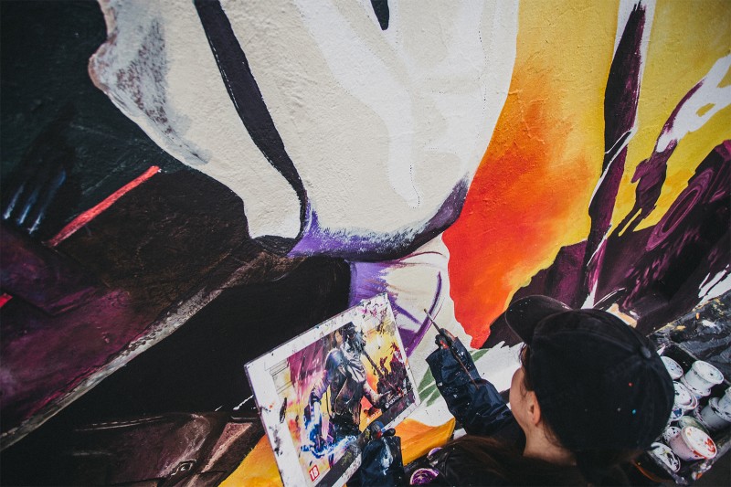 Painting advertising mural Rage 2nd for Cenega brand in Krakow | Rage 2 | Portfolio