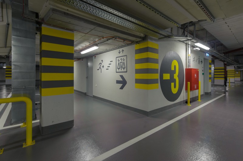 An underground parking garage in Warsaw’s Proximo building  | PROXIMO | Portfolio