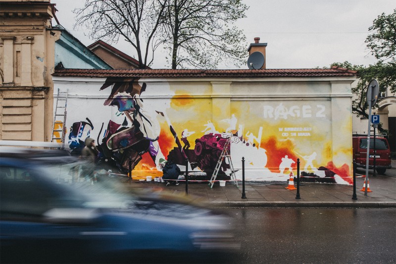 Realization of the mural at 21 Gazowa Street in Krakow | Rage 2 | Portfolio