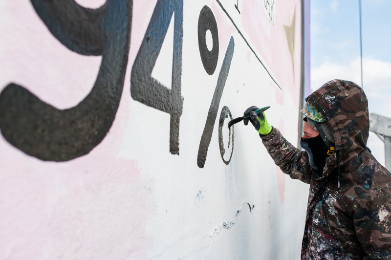 Ręczne malowanie murali reklamowych Warszawa Centrum | YOPE | Portfolio