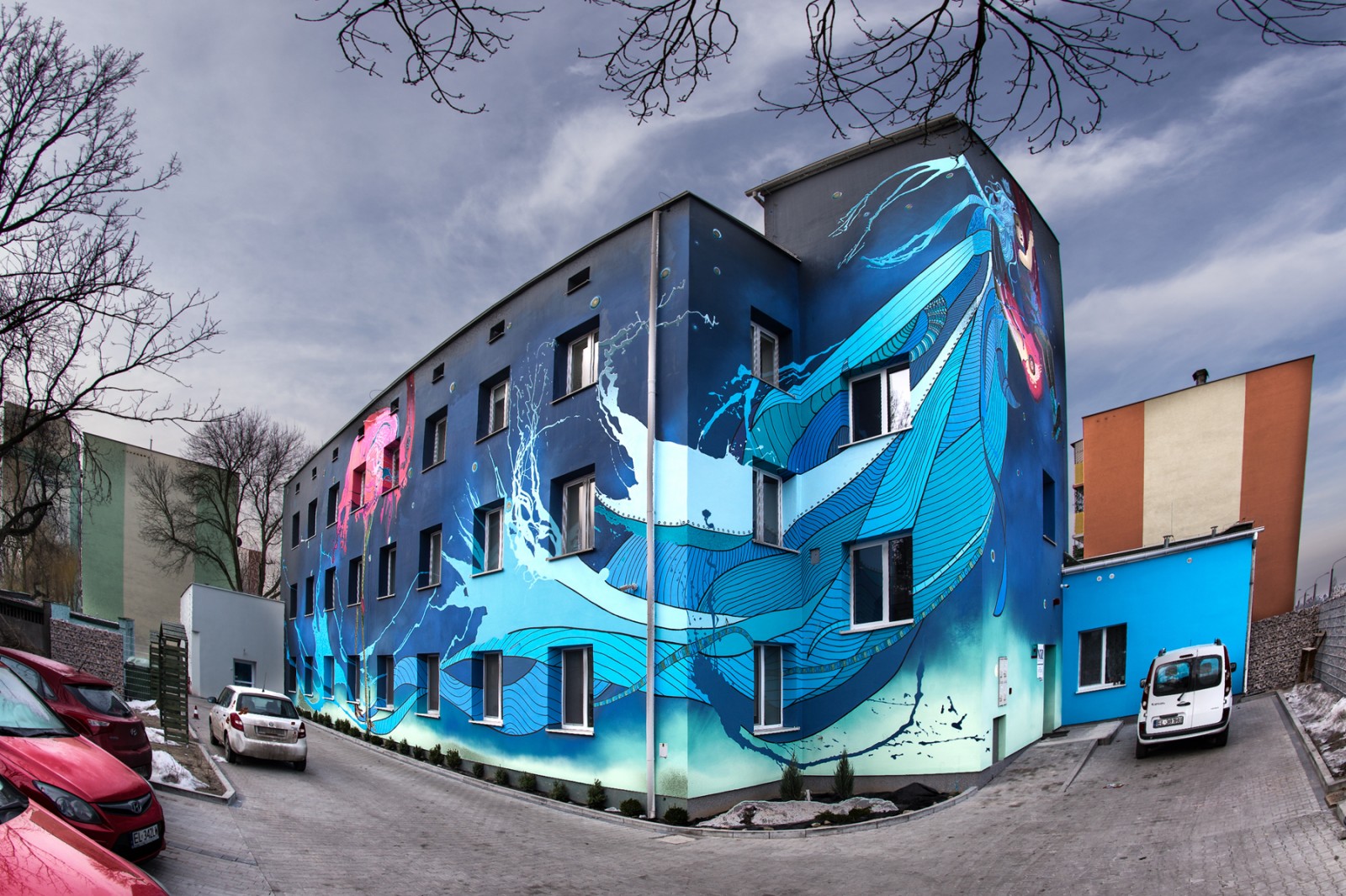 Pomalowany budynek Hospicjum dla dzieci w Łodzi Fundacja Gajusz | Stiftung „Fundacja Gajusz” | CSR | O nas